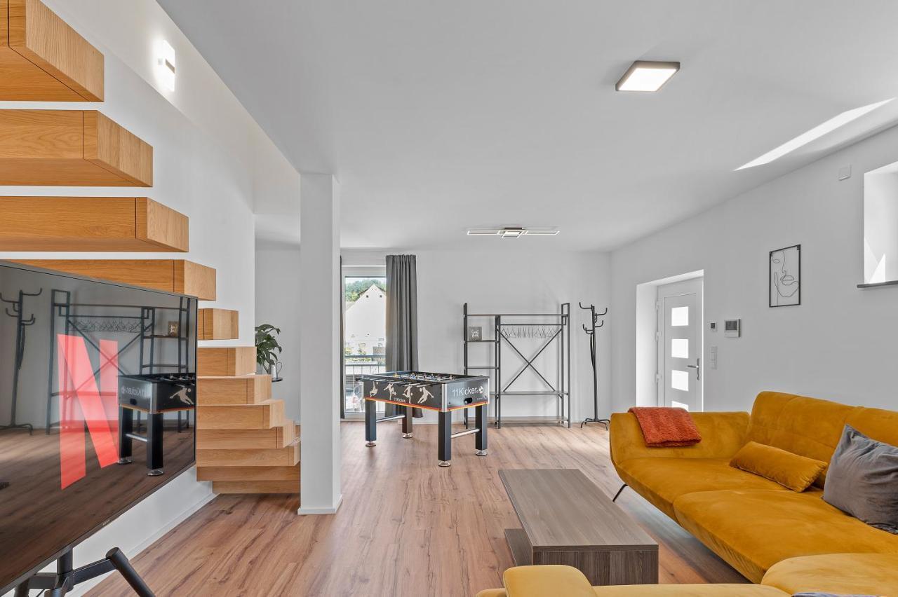 Golden Home With Barbecue, Yoga, Football Table Sinsheim Bagian luar foto